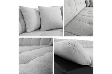 Zumar Sovesofa med Sjeselong og Dobbel Sjeselong 4-seter i Chenille - Oransje - Møbler - Sofaer - Sovesofaer