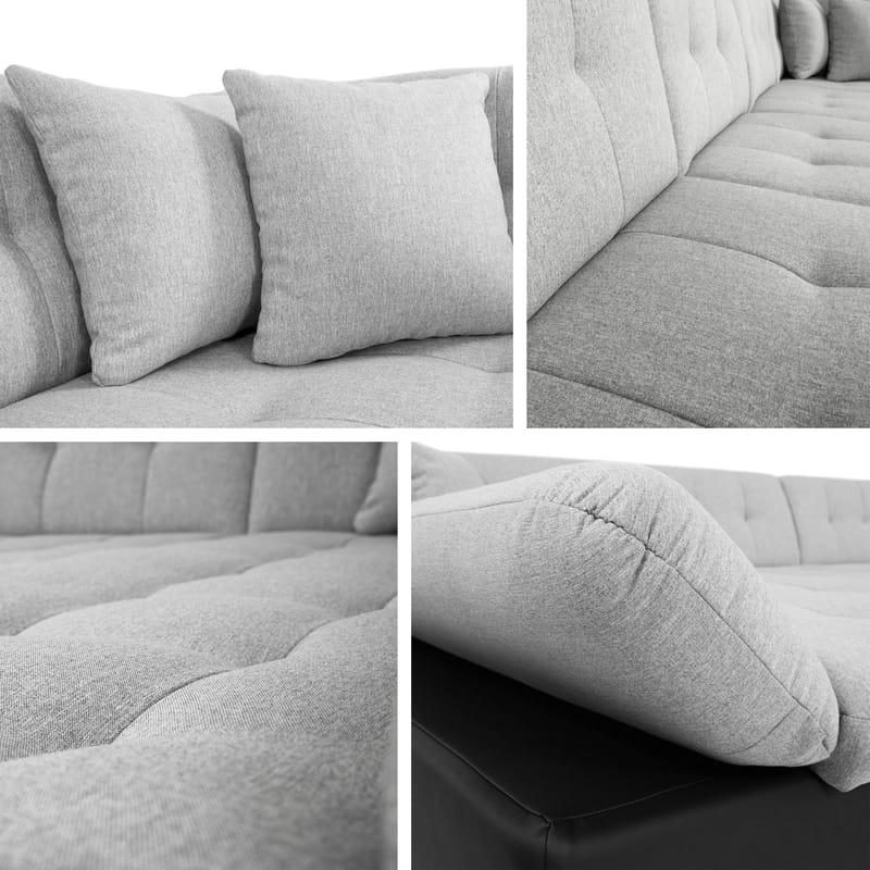 Zumar Sovesofa med sjeselong og sjeselong 5-seter - Brun - Møbler - Sofaer - Sovesofaer