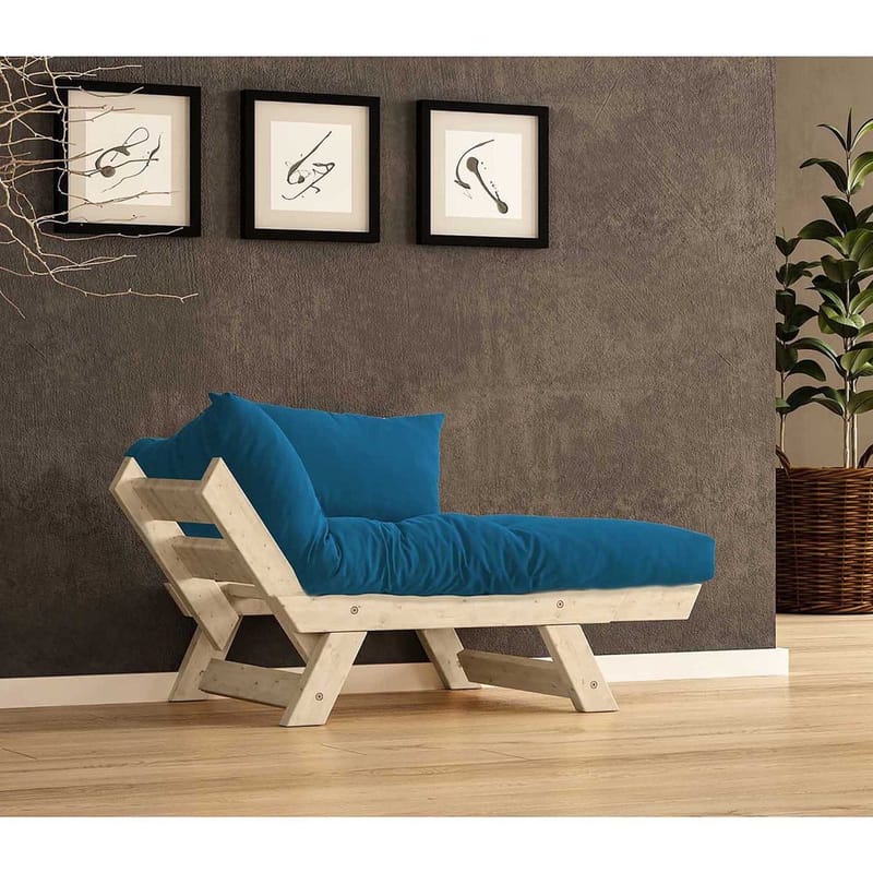 Zylar 2-seters Sovesofa - Blå/Natur - Møbler - Sofaer - Sovesofaer
