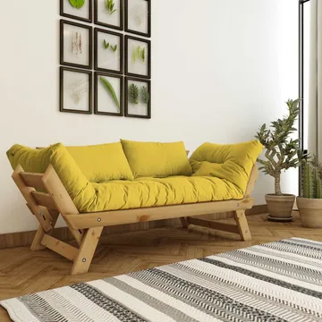 Zylar 2-seters Sovesofa - Gul/Natur - Møbler - Sofaer - Sovesofaer