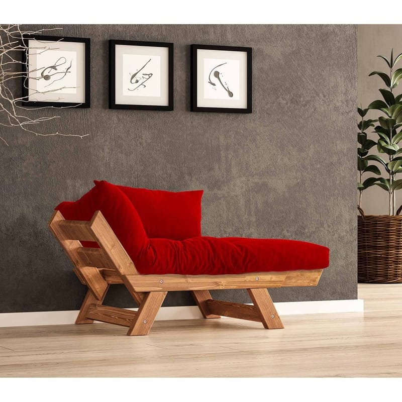 Zylar 2-seters Sovesofa - Rød - Møbler - Sofaer - Sovesofaer - 2 seters sovesofa