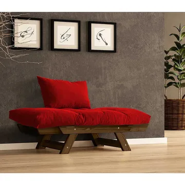 Zylar 2-seters Sovesofa - Rød - Møbler - Sofaer - Sovesofaer - 2 seters sovesofa