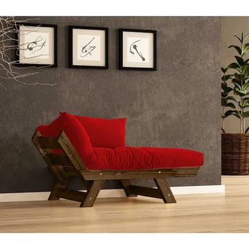 Zylar 2-seters Sovesofa - Rød - Møbler - Sofaer - Sovesofaer - 2 seters sovesofa