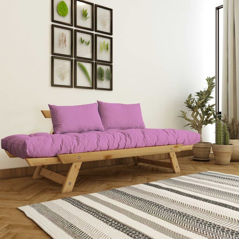 Zylar 2-seters Sovesofa - Rosa/Natur - Møbler - Sofaer - Sovesofaer