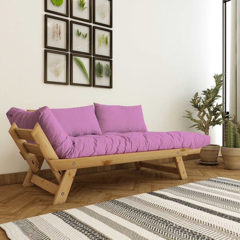 Zylar 2-seters Sovesofa - Rosa/Natur - Møbler - Sofaer - Sovesofaer