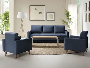 sovesofagruppe OVIEDO Verita 76 - blå - Møbler - Sofaer - Sofagrupper