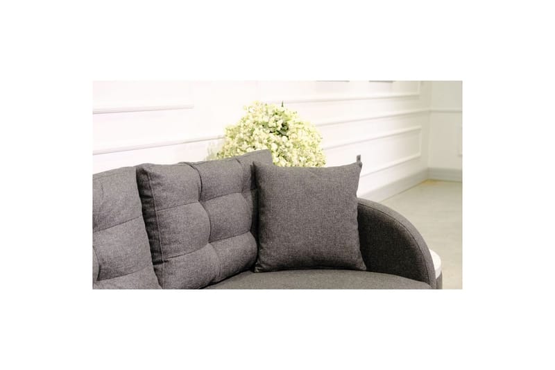 Sufian 3-seters sofa med Divan - Antrasitt - Møbler - Sofaer - Sofa med sjeselong