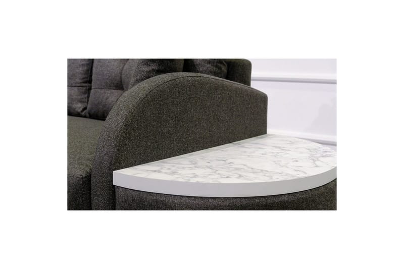 Sufian 3-seters sofa med Divan - Antrasitt - Møbler - Sofaer - Sofa med sjeselong