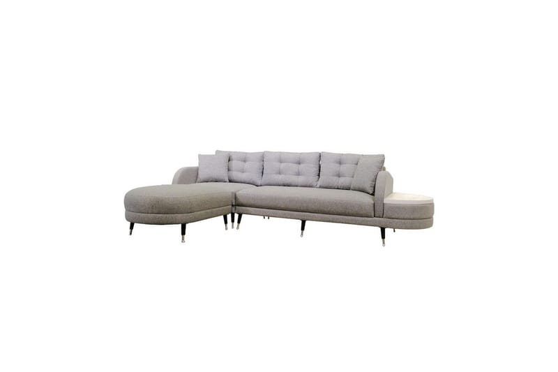 Sufian 3-seters sofa med Divan - Mørkegrå - Møbler - Sofaer - Sofa med sjeselong