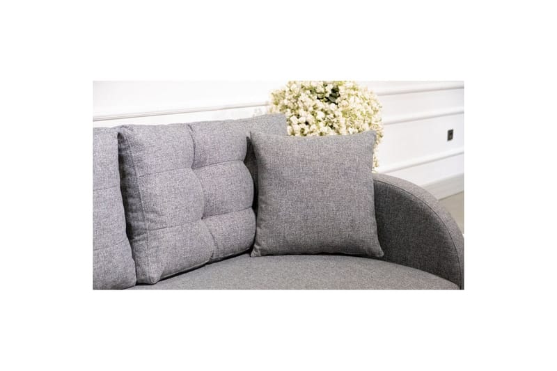 Sufian 3-seters sofa med Divan - Mørkegrå - Møbler - Sofaer - Sofa med sjeselong