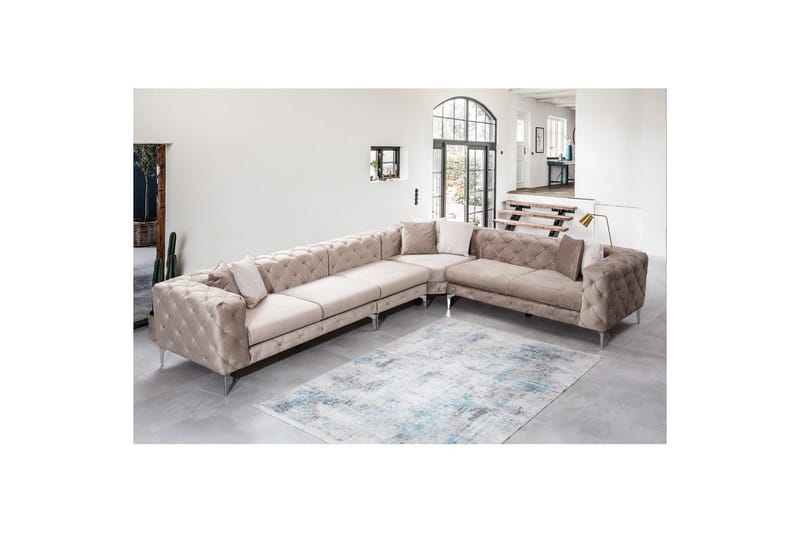 Sufian hjørnesofa 5-seter - Beige - Møbler - Sofaer - Hjørnesofa
