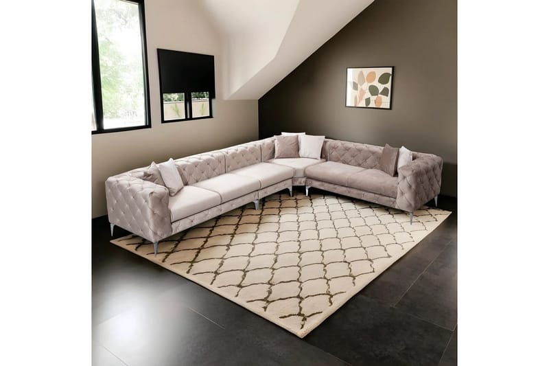 Sufian hjørnesofa 5-seter - Beige - Møbler - Sofaer - Hjørnesofa