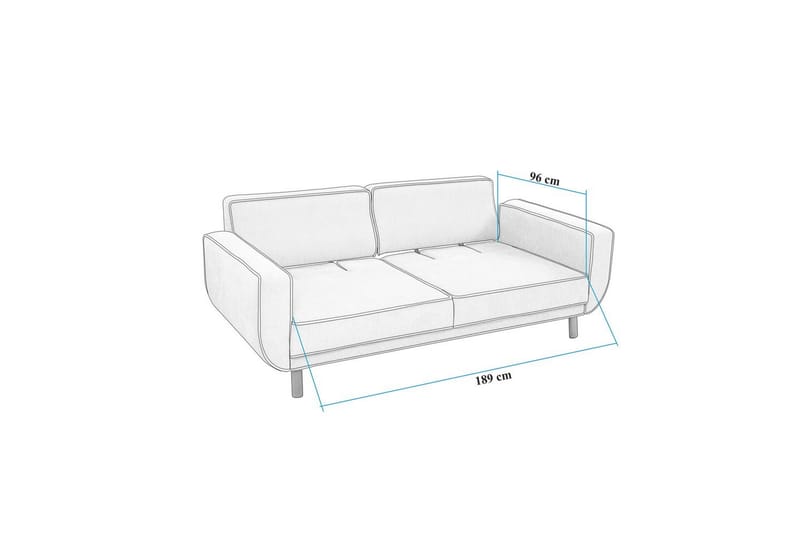 Sufian Sofasett 3-seter - Brun/Grå - Møbler - Sofaer - Sofagrupper