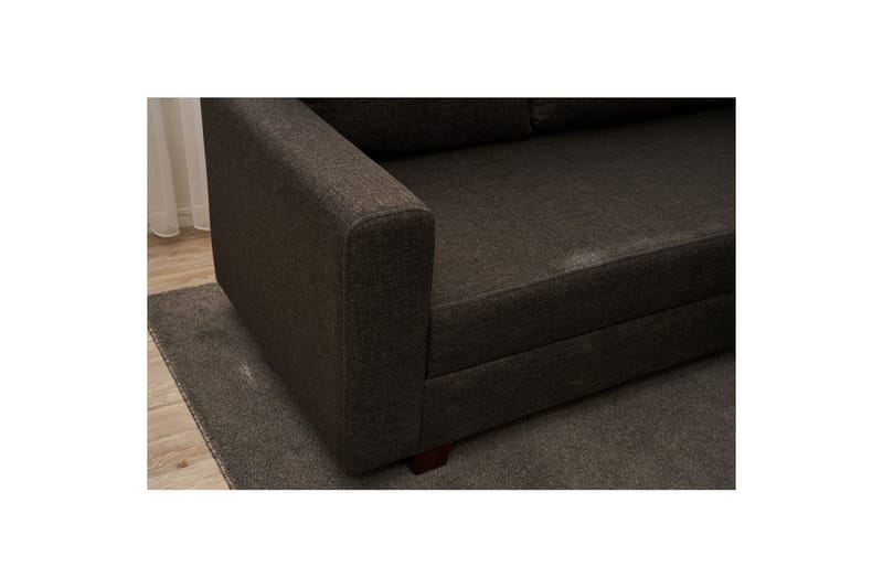Sufian Soffa med Sjeselong 4-sits - Antrasitt - Møbler - Sofaer - Sovesofaer