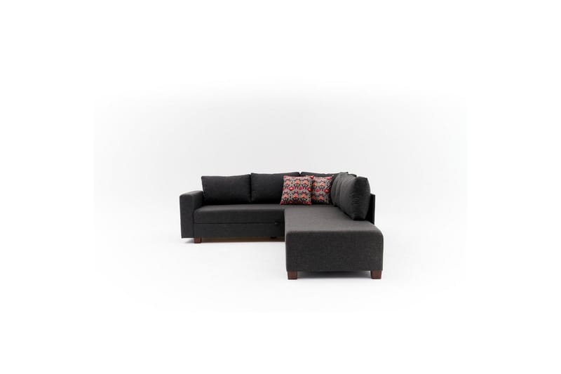 Sufian Soffa med Sjeselong 4-sits - Antrasitt - Møbler - Sofaer - Sovesofaer