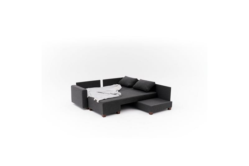 Sufian Soffa med Sjeselong 4-sits - Antrasitt - Møbler - Sofaer - Sovesofaer