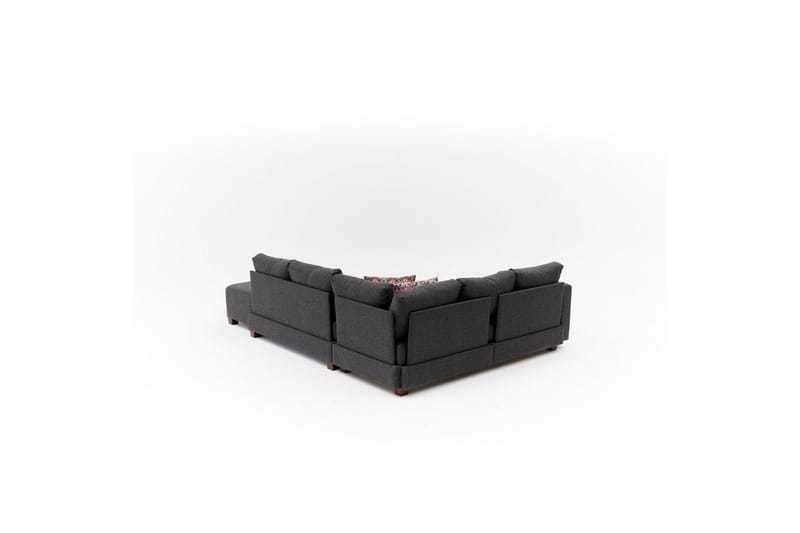 Sufian Soffa med Sjeselong 4-sits - Antrasitt - Møbler - Sofaer - Sovesofaer