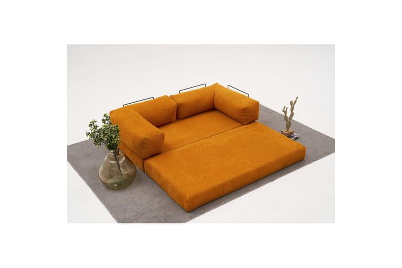 Sufian Sovesofa 2-sits - Oransje - Møbler - Sofaer - Sovesofaer