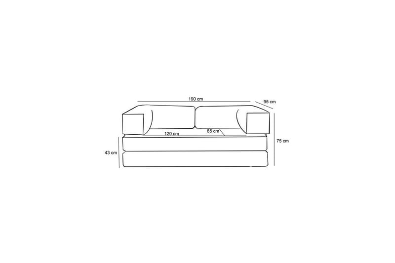 Sufian Sovesofa 2-sits - Sjokoladebrun - Møbler - Sofaer - Sovesofaer