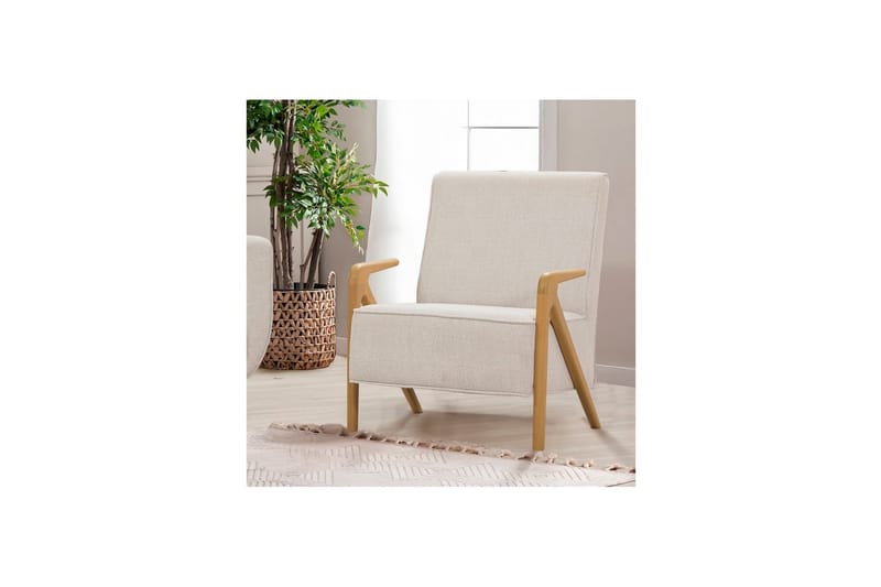 Sufian Sovesofa 3-sits - Ivory/Mellomfarget tre - Møbler - Sofaer - Sovesofaer