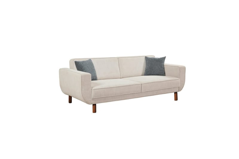 Sufian Sovesofa 3-sits - Mellomfarget tre/Cremehvit - Møbler - Sofaer - Sovesofaer
