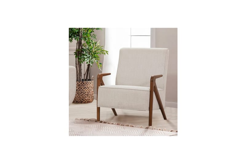 Sufian Sovesofa 3-sits - Mellomfarget tre/Cremehvit - Møbler - Sofaer - Sovesofaer