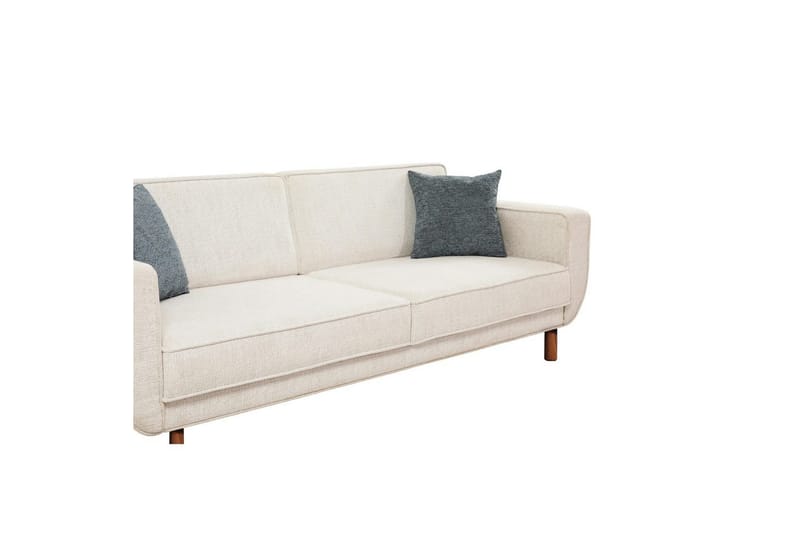 Sufian Sovesofa 3-sits - Mellomfarget tre/Cremehvit - Møbler - Sofaer - Sovesofaer