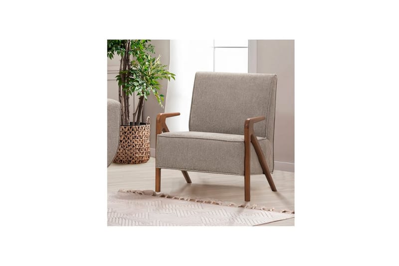 Sufian Sovesofa 3-sits - Mellomfarget tre/Grå - Møbler - Sofaer - Sovesofaer