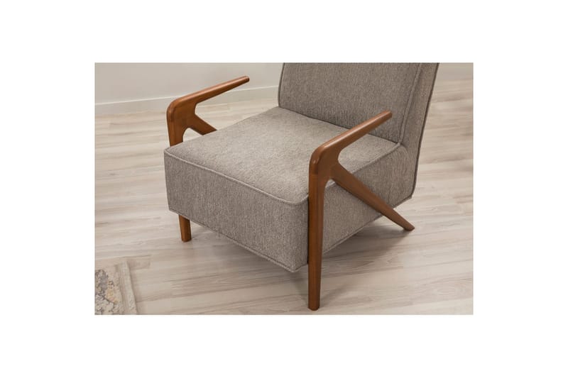 Sufian Sovesofa 3-sits - Mellomfarget tre/Grå - Møbler - Sofaer - Sovesofaer