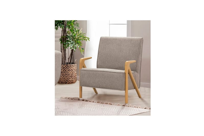 Sufian Sovesofa 3-sits - Mellomfarget tre/Grå - Møbler - Sofaer - Sovesofaer