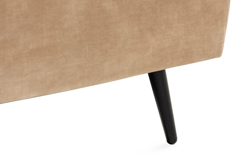 Svartvik Skjønn 3-seter Dyp sofa i fløyel - Beige - Møbler - Sofaer - Sofa 3 seter