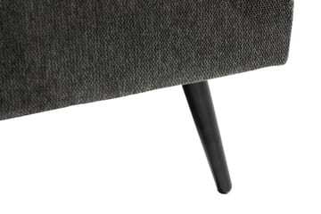 Svartvik Skjønn 3-seter Dyp sofa i fløyel - Grå - Møbler - Sofaer - Sofa 3 seter