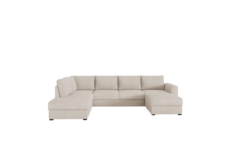 Taberk Sofa med Sjeselong og Divan 4-seter, Beige