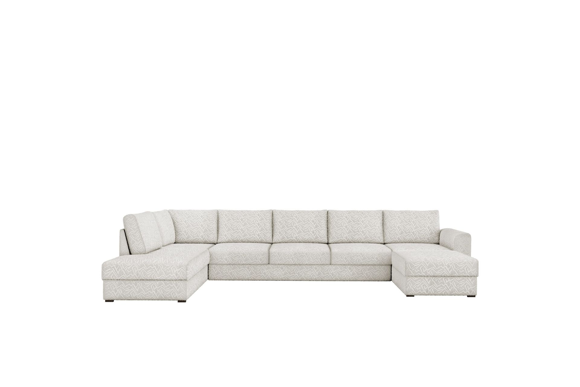 Taberk Sofa med Sjeselong og Divan 5-seter - Beige - Møbler - Sofaer - U-sofa