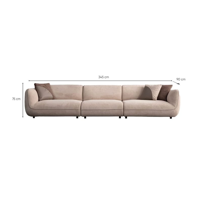 Talrosen 3-seters sofa - Kremhvit - Møbler - Sofaer - Sofa 3 seter