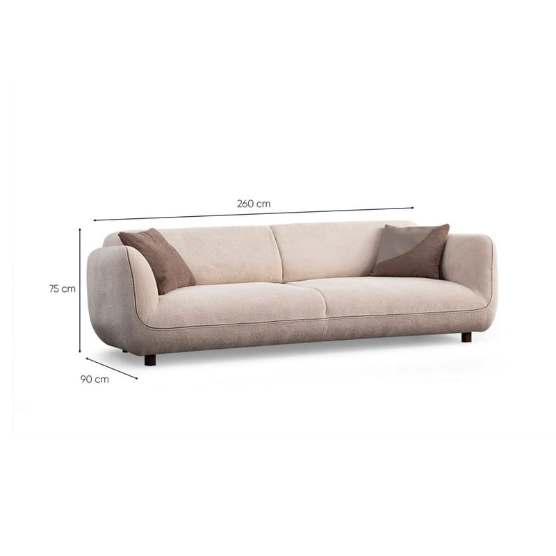 Talrosen 4-seters sofa - Kremhvit - Møbler - Sofaer - 4 seter sofa