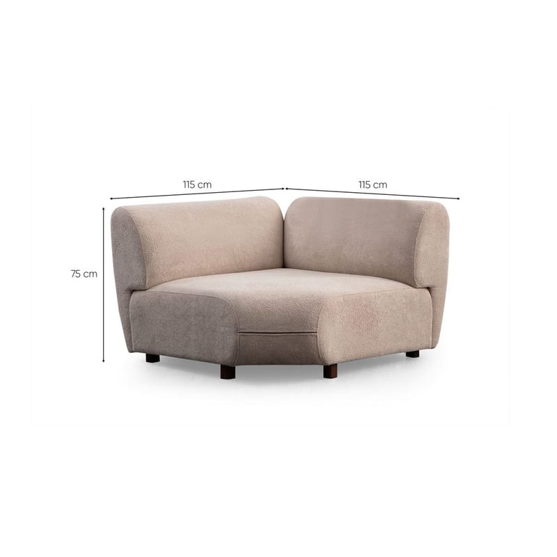 Talrosen 5-seters Hjørnesofa - Kremhvit - Møbler - Sofaer - Hjørnesofa