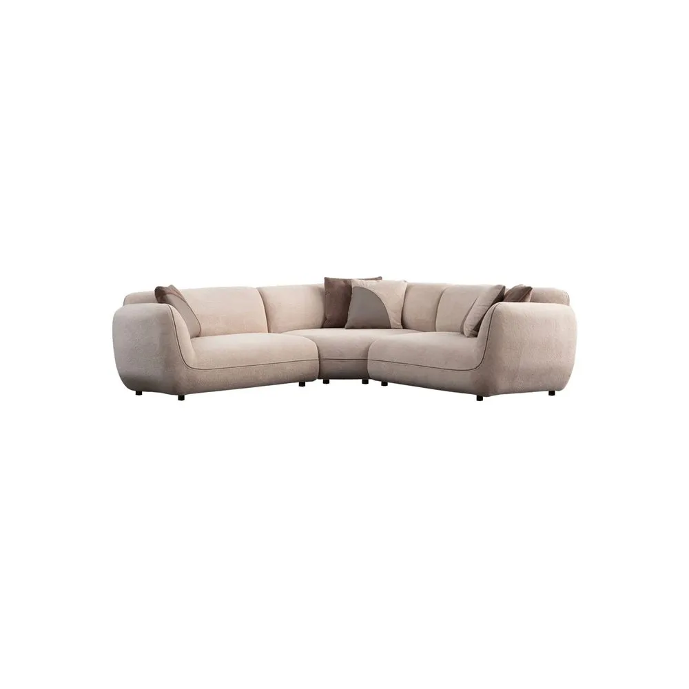 Talrosen 5-seters Hjørnesofa - Kremhvit