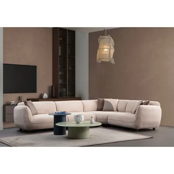 Talrosen 6-seters Hjørnesofa - Hvit - Møbler - Sofaer - Hjørnesofa