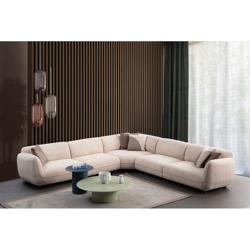 Talrosen 7-seters Hjørnesofa - Kremhvit - Møbler - Sofaer - Hjørnesofa