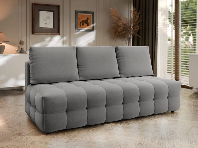 Talvar 3-seters sovesofa - grå - Møbler - Sofaer - Sovesofaer