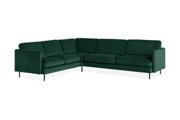 Teodin Hjørnesofa Fløyel - Grønn - Møbler - Sofaer - Hjørnesofa