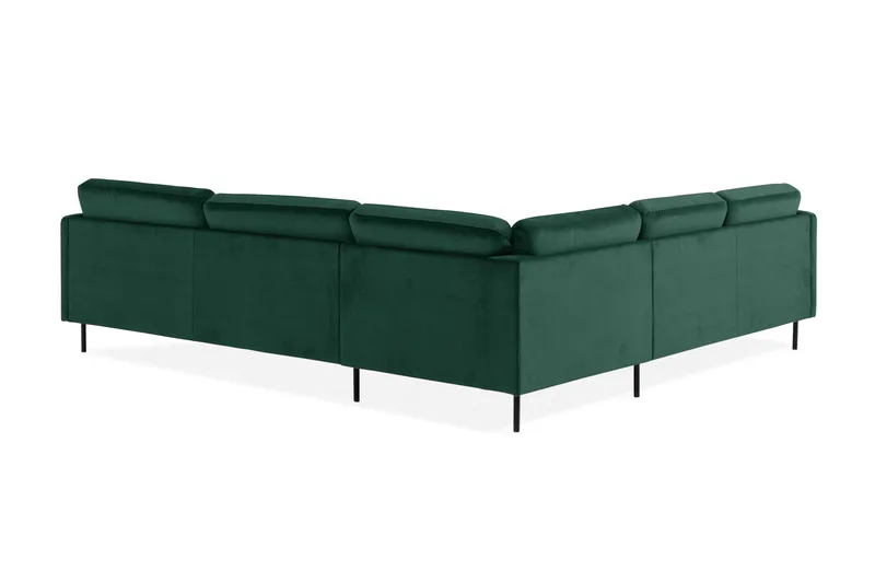 Teodin Hjørnesofa Fløyel - Grønn - Møbler - Sofaer - Hjørnesofa