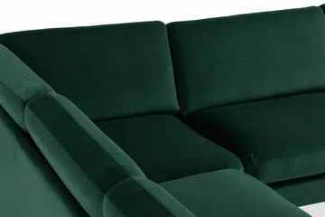 Teodin Hjørnesofa Fløyel - Grønn - Møbler - Sofaer - Hjørnesofa