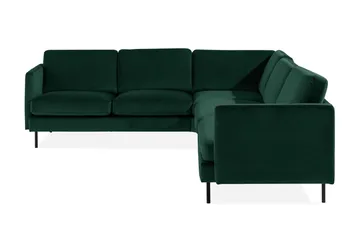 Teodin Hjørnesofa Fløyel - Grønn - Møbler - Sofaer - Hjørnesofa