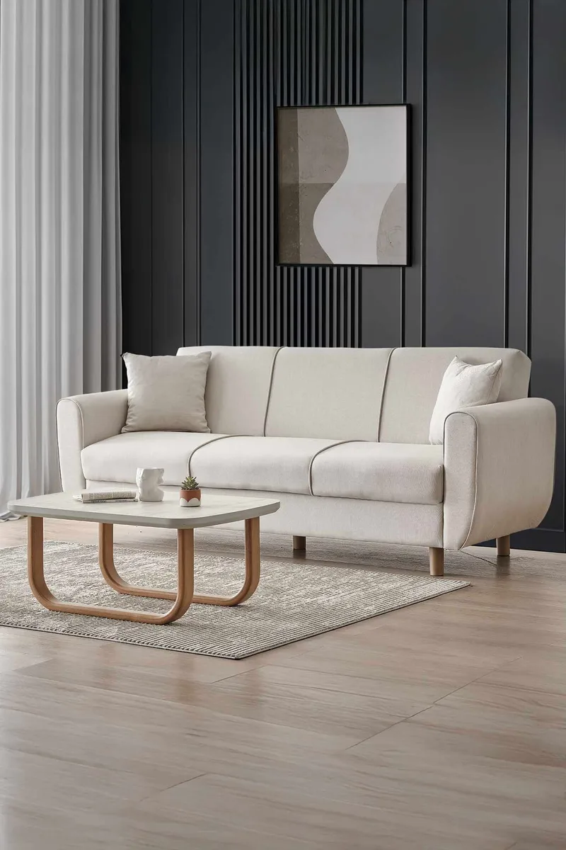 Torlan 3-seters sofa, Beige