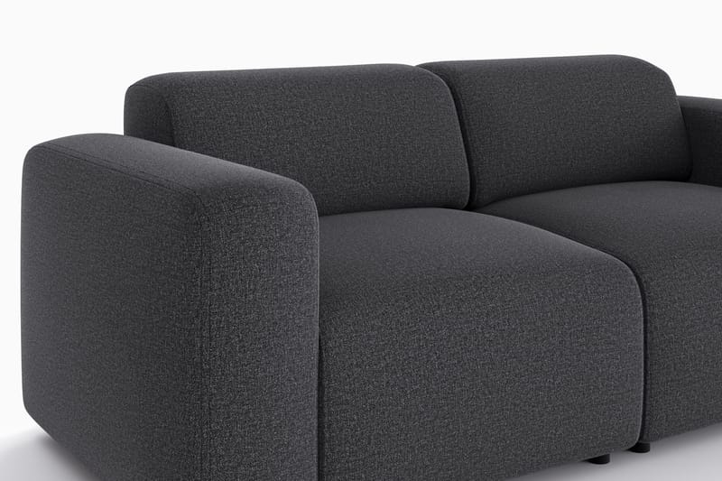 Torvasen 2-seters sofa i stoff - Svart - Møbler - Sofaer - 2 seter sofa