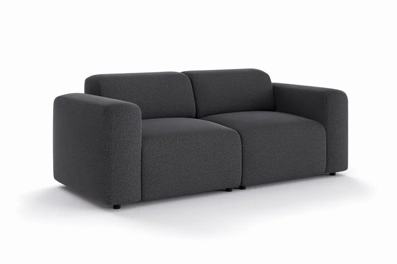 Torvasen 2-seters sofa i stoff - Svart - Møbler - Sofaer - 2 seter sofa