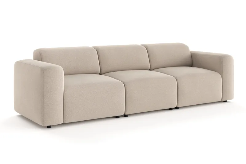 Torvasen 3-seters sofa i stoff - Beige - Møbler - Sofaer - Sofa 3 seter