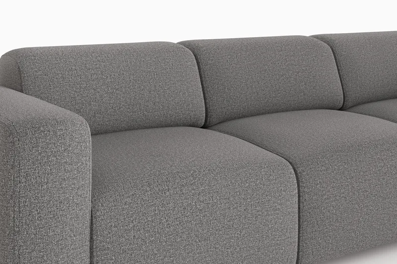 Torvasen 3-seters sofa i stoff - Grå - Møbler - Sofaer - Sofa 3 seter